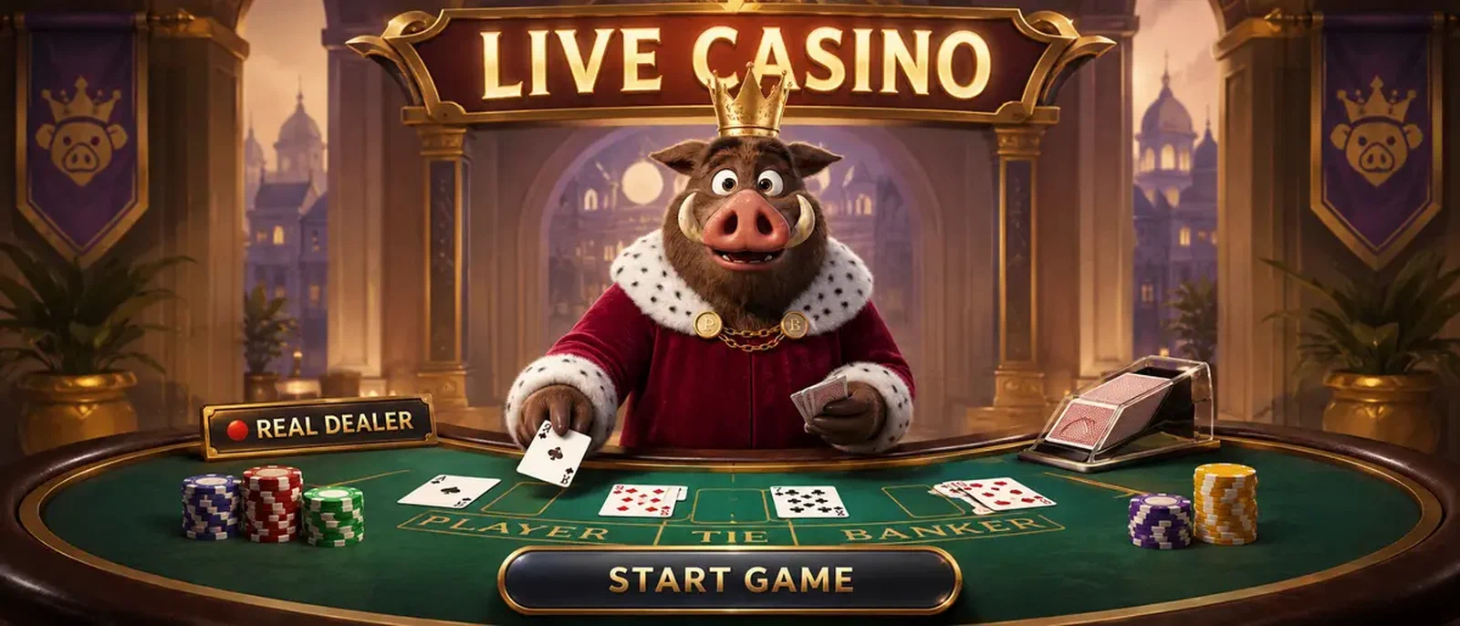 Tables de Live Casino Kingia